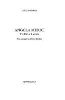 Copertina  Angela Merici : tra Dio e il secolo